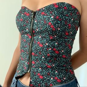 Silence + Noise corset style top Small